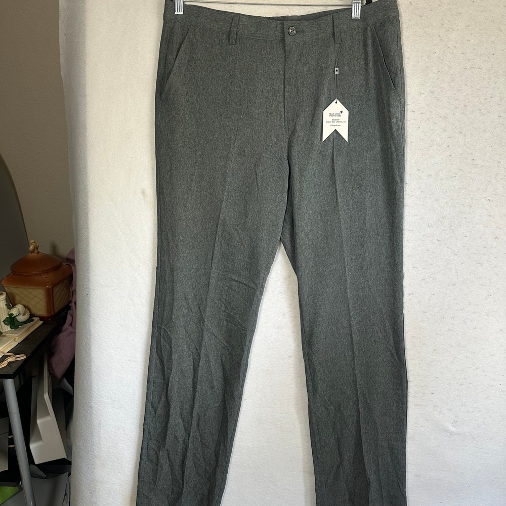 1764 Golf Birdie Pant Charcoal Grey Signature Collection SV50122 38x32 NWT